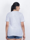 Grey Rainbow Reflective Women Customize Tshirt - Image 6
