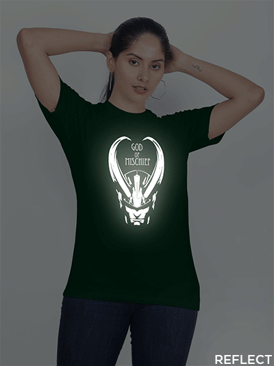 Bgreen Cotton Mischief Reflective Women T-shirt