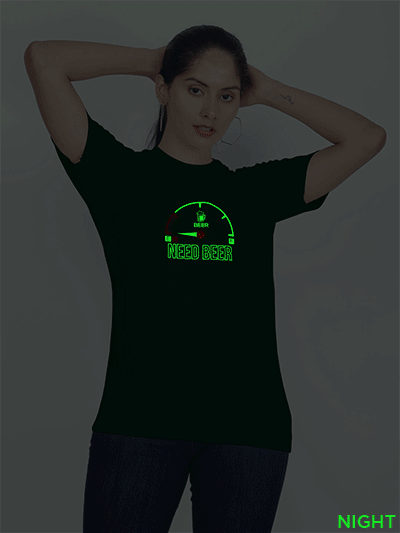 Need Beer Glow in Dark Women T-shirt