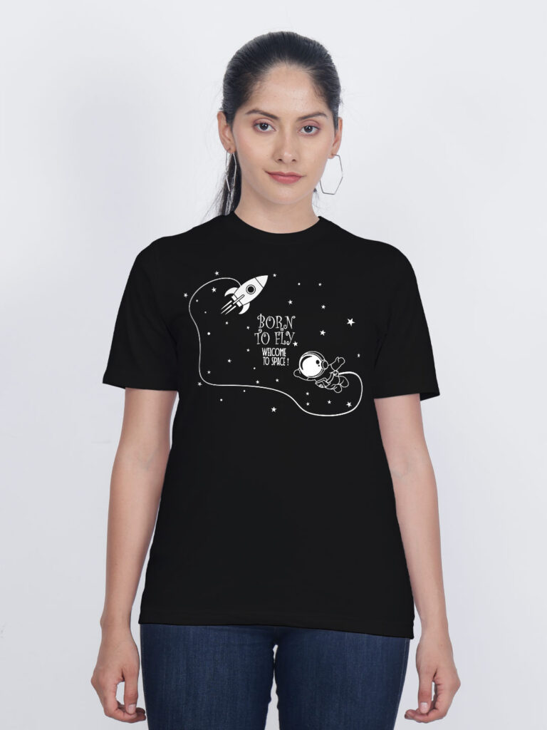 Astronaut Born to Fly Women T-shirt