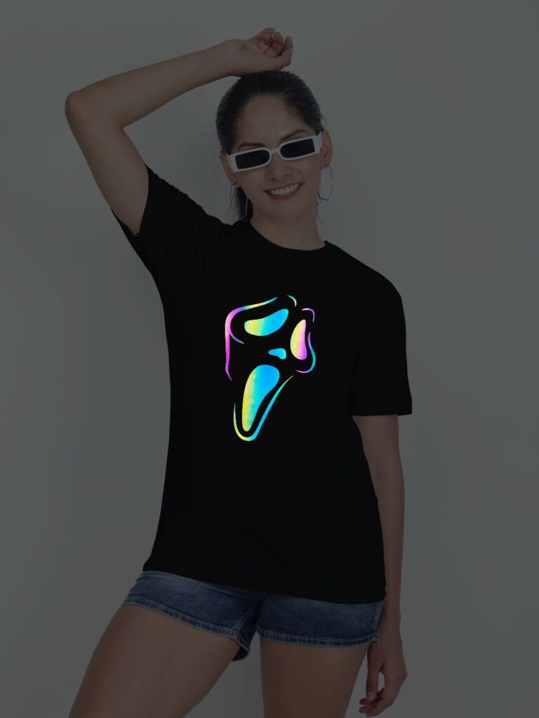 Ghost Rainbow Reflective Women T-shirt