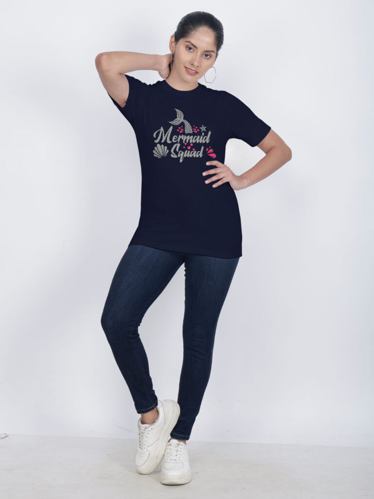 Mermaid Squad Tail Reflective Women T-shirt image 2