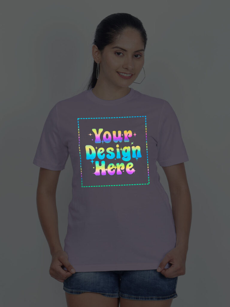 Lavender Rainbow Reflective Women Customize Tshirt