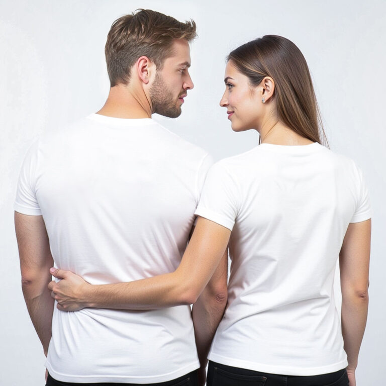 The Bride The Groom Gold Printed Wedding T-shirt image 2