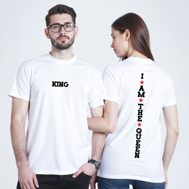 King Queen Couple T-shirt