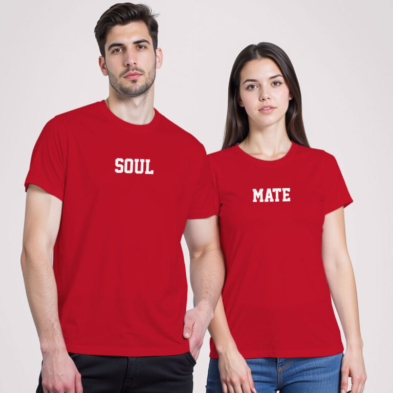 Soul Mate Couple T-shirt image 4