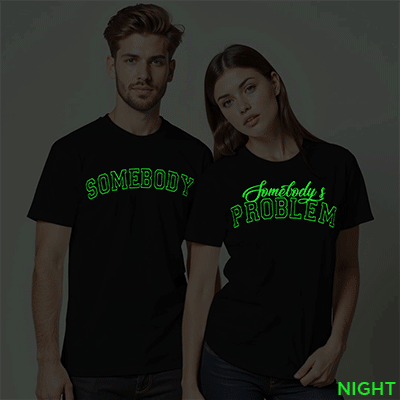 Somebody’s Problem | Somebody Custom Couple Glow In The Dark T-shirt