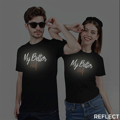 My Better Half Custom Reflective Couple T-shirt