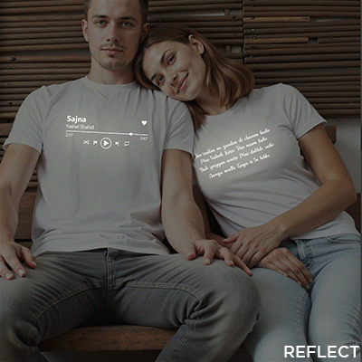 Custom Music Lover Custom Reflective Couple T-shirt