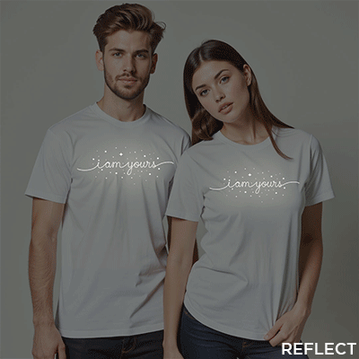 I am Yours Custom Reflective Couple T-shirt