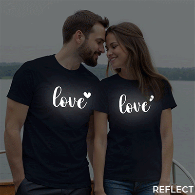 Love Custom Reflective Couple T-shirt