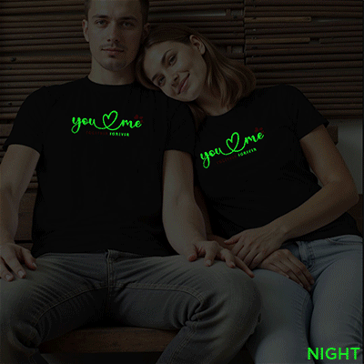 You Love me Custom Couple Glow In The Dark T-shirt