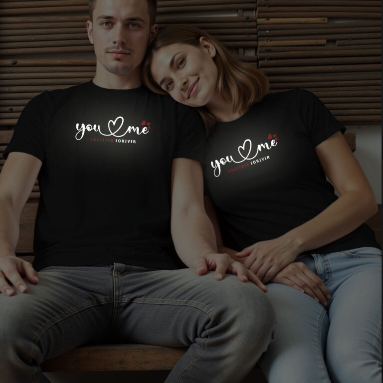 You Love me Custom Reflective Couple T-shirt