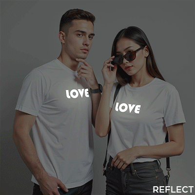 Love Custom Reflective Couple T-shirt