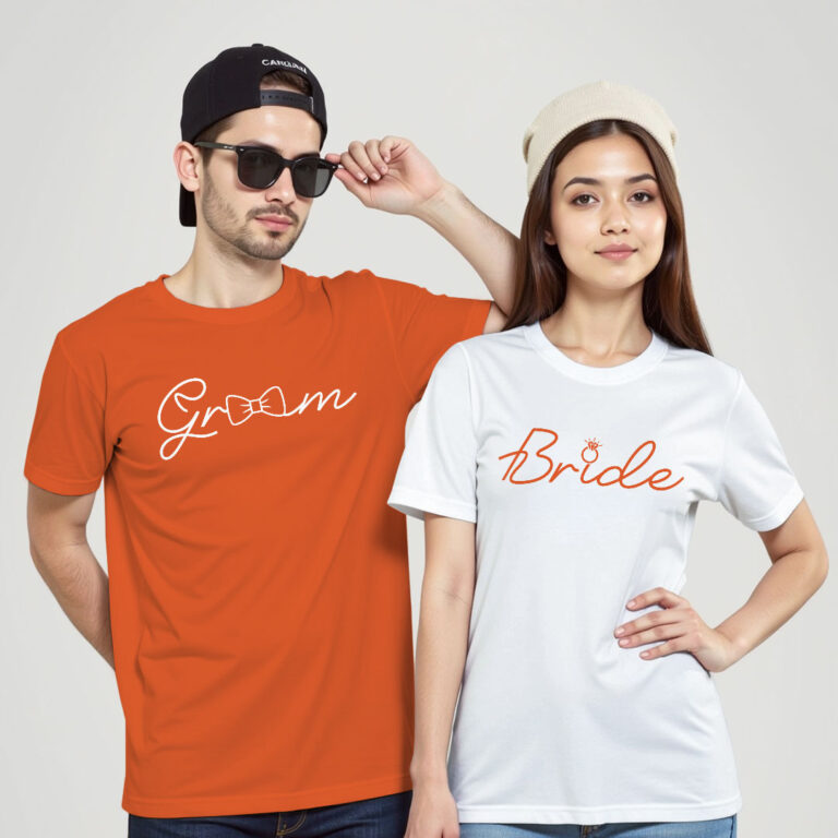 Groom Bride Special Wedding T-shirt