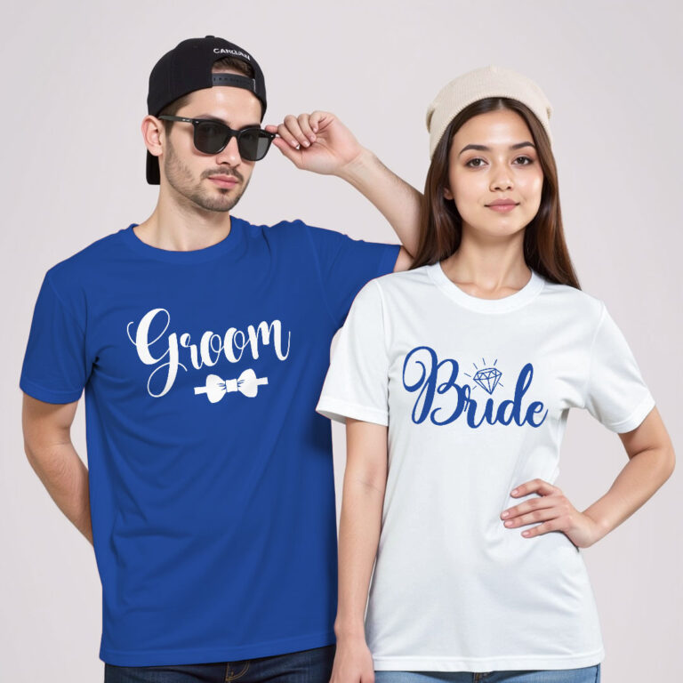 Groom Bride Wedding T-shirt