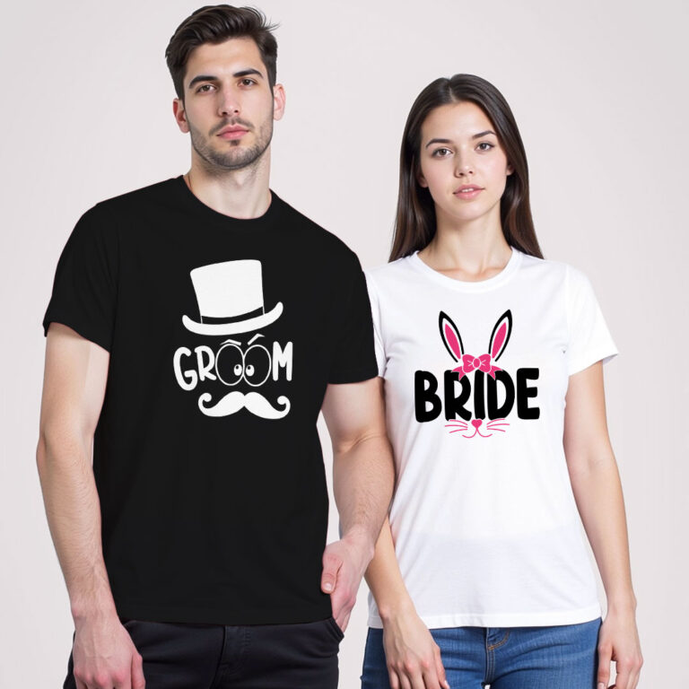 Funny Bride Groom Wedding T-shirt