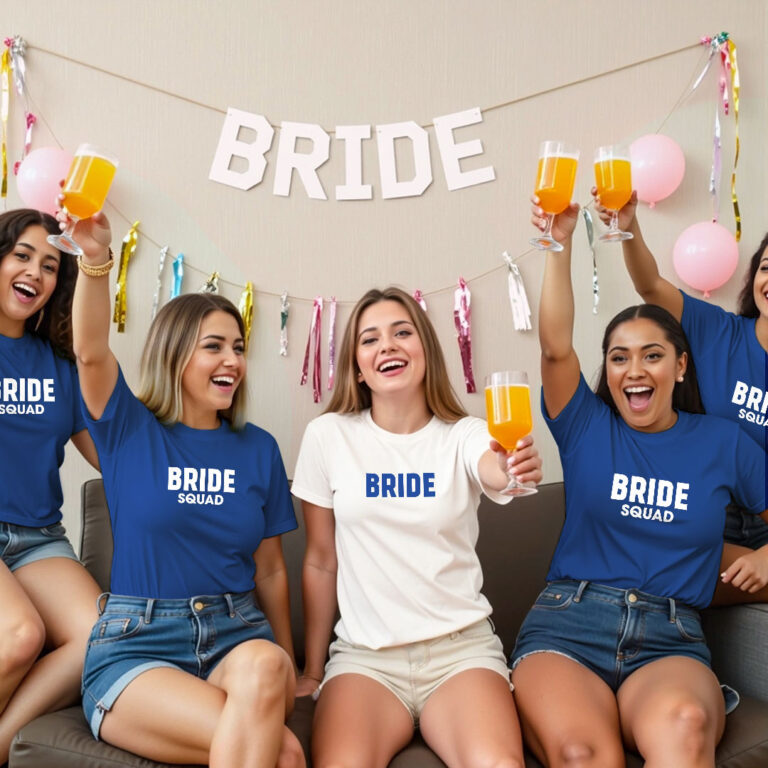 Bride & Bride Squad Wedding T-shirt