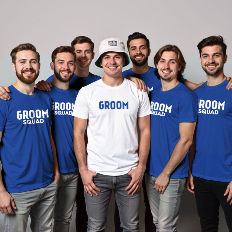 Groom & Groom Squad Wedding T-shirt