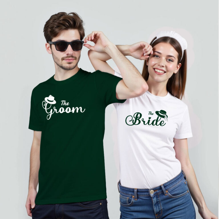 The Bride The Groom Wedding T-shirt