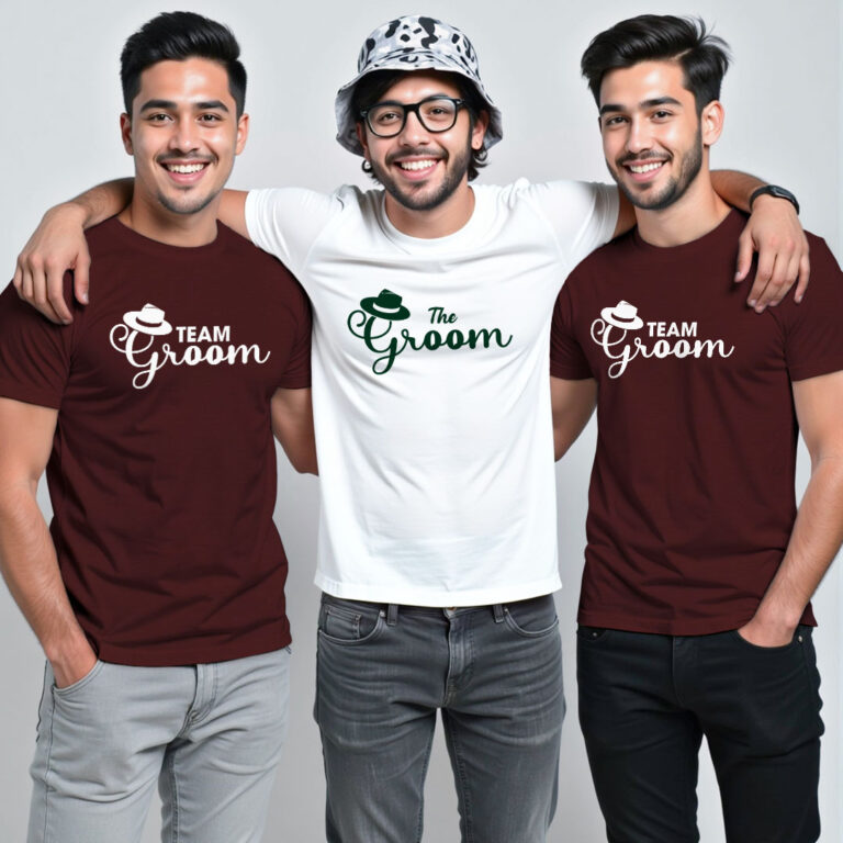 The Groom & Groom Team Wedding T-shirt