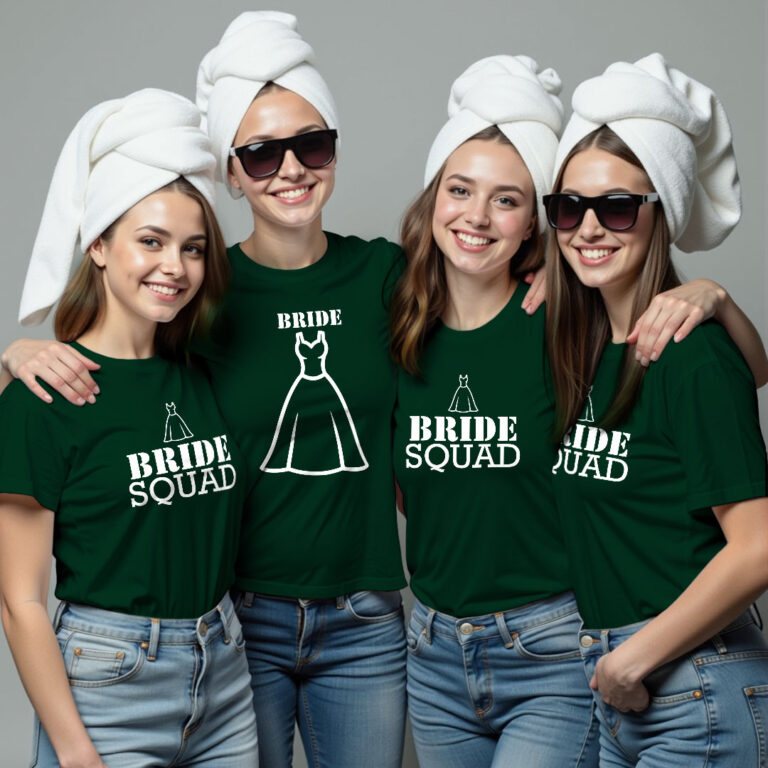 Special Bride & Bride Squad Wedding T-shirt