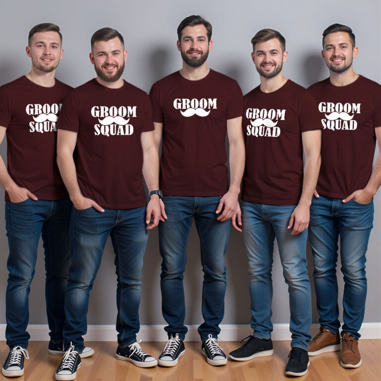 Funny Groom & Groom Squad Wedding T-shirt