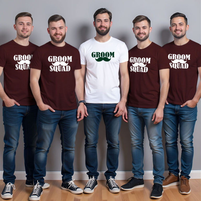 Funny Groom & Groom Squad Wedding T-shirt