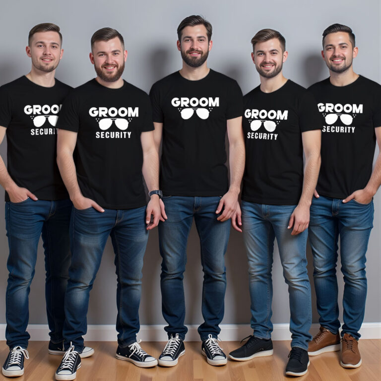 Groom Swag style & Groom Security Wedding T-shirt