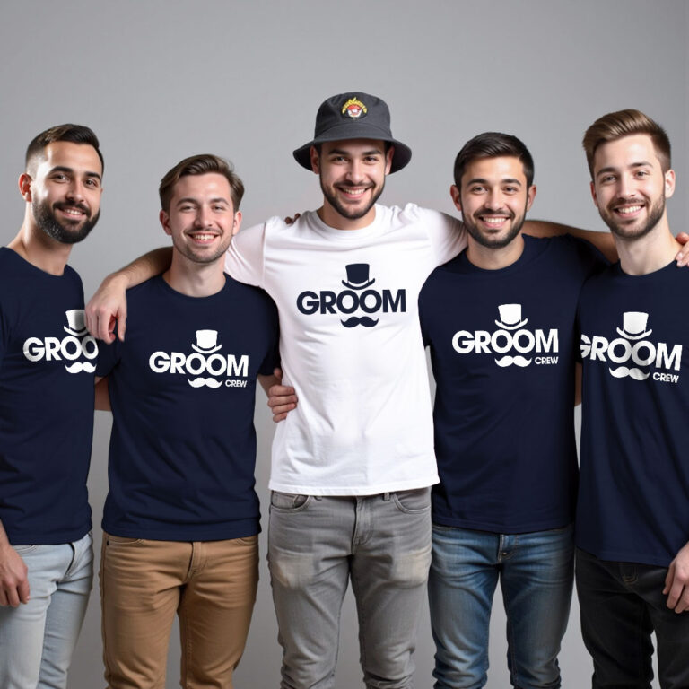 Funny Groom & Groom Crew Wedding T-shirt