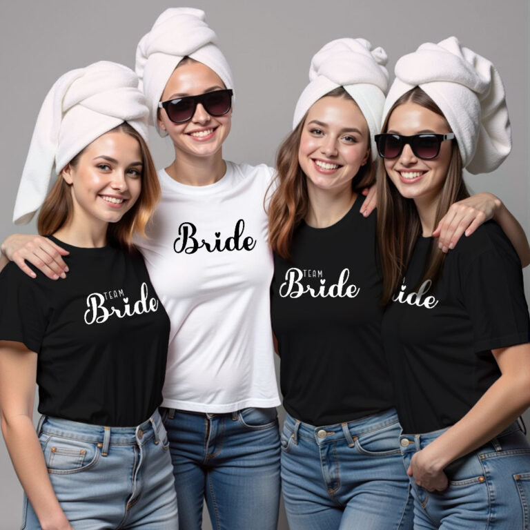 Bride & Bride Team Wedding T-shirt