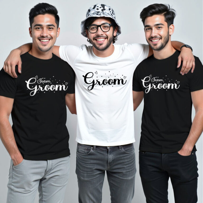 Special for Groom & Groom Team Wedding T-shirt