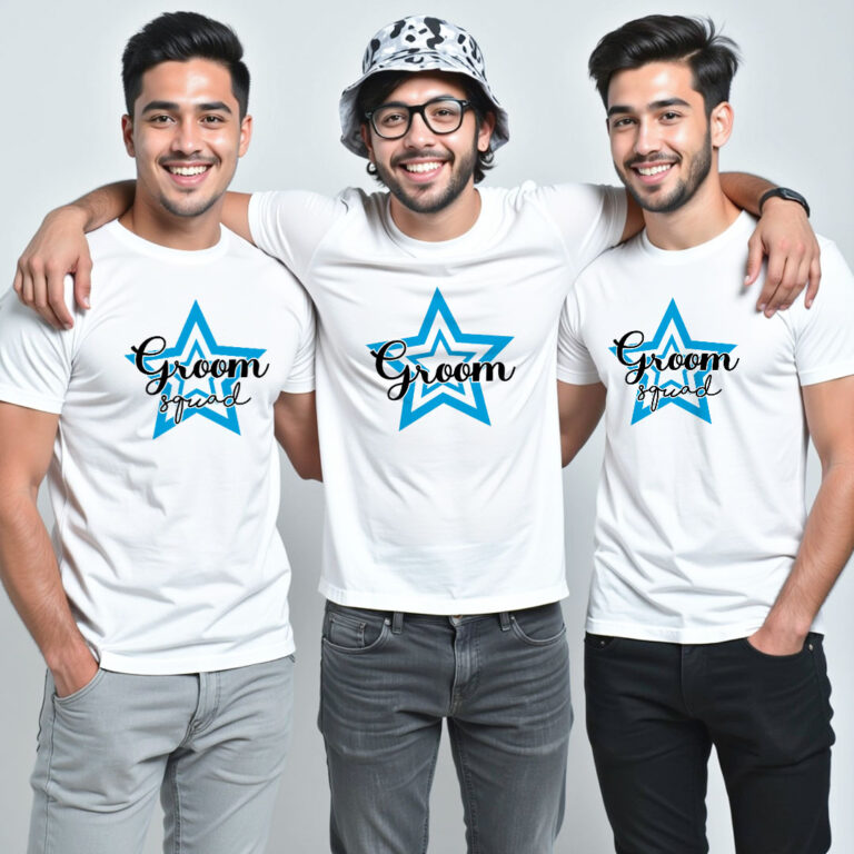 Star Groom & Groom Squad Wedding T-shirt