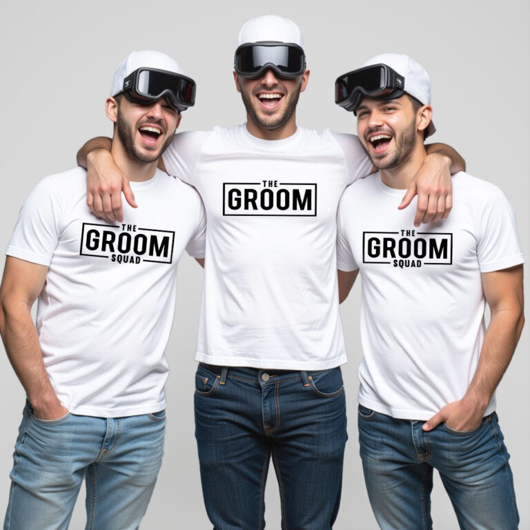 Groom & Groom Squad Wedding T-shirt