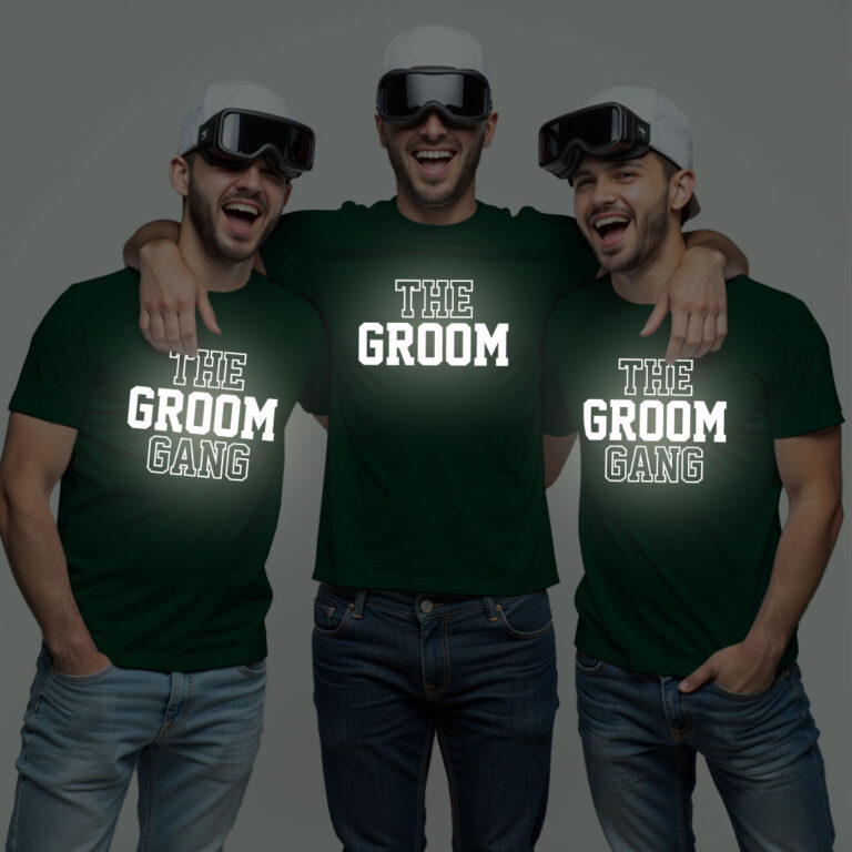 The Groom & Groom Gang Reflective Wedding T-shirt