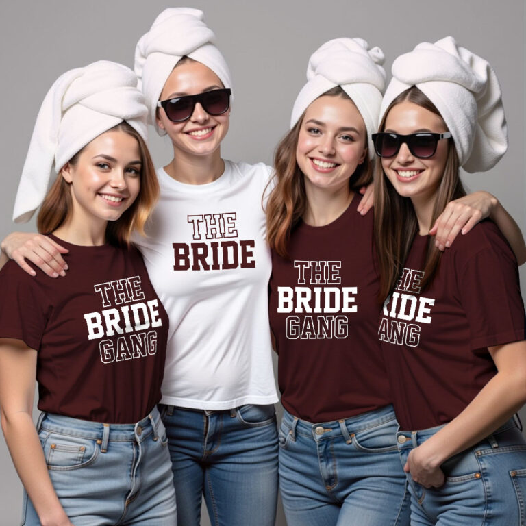 The Bride & Bride Gang Wedding T-shirt