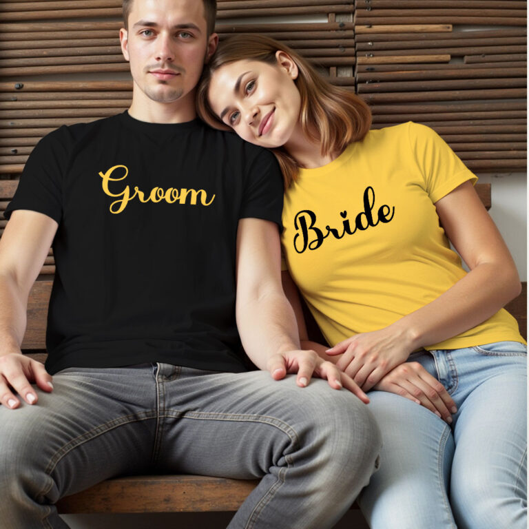 Bride Groom Wedding T-shirt