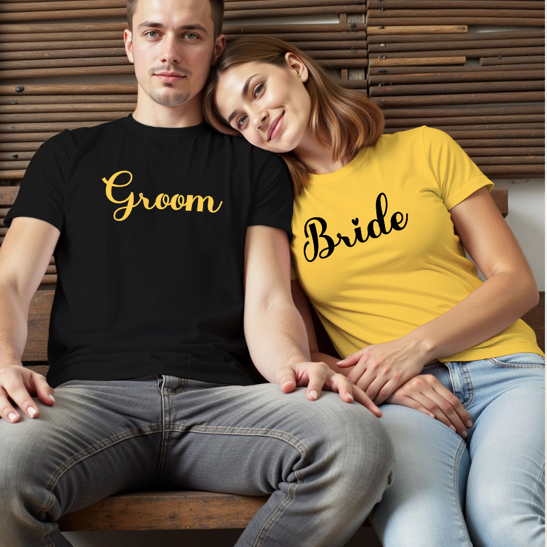 Bride Groom Wedding T-shirt