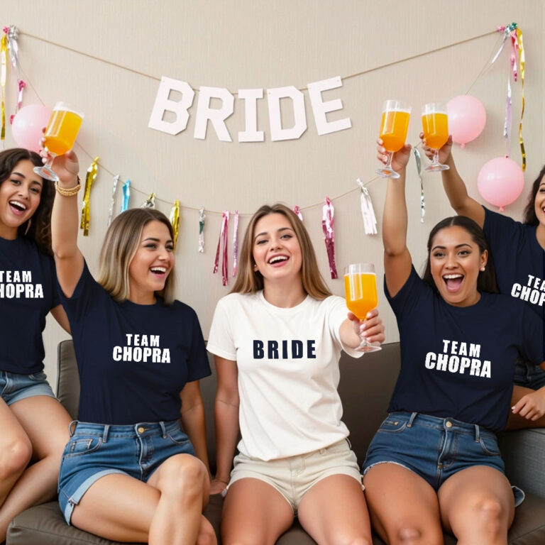 Bride & Bride Team Wedding T-shirt