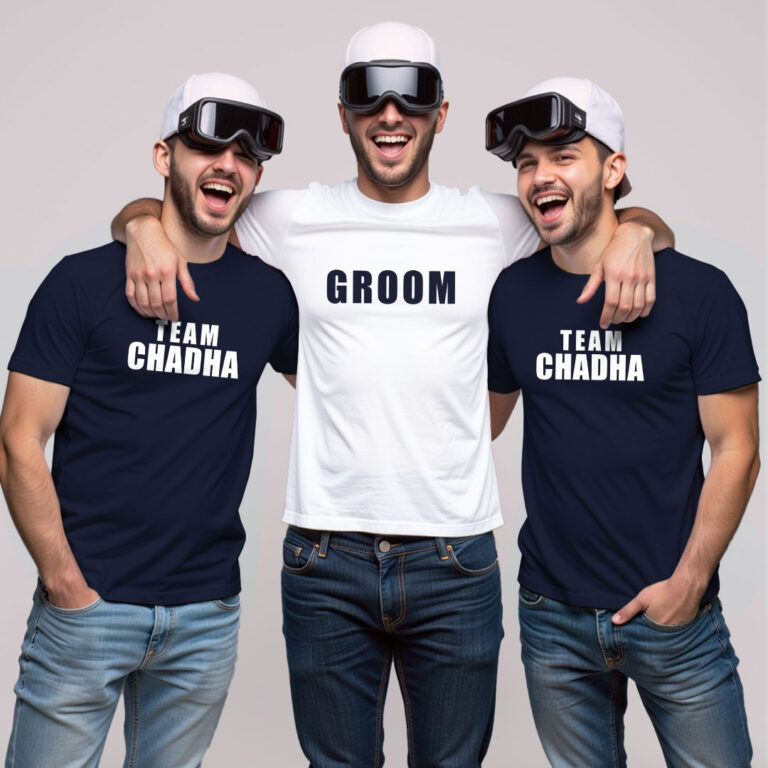 Groom & Groom Team Wedding T-shirt