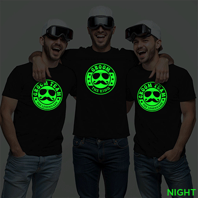 Groom Special & Groom Team Wedding Glow In The Dark T-shirt