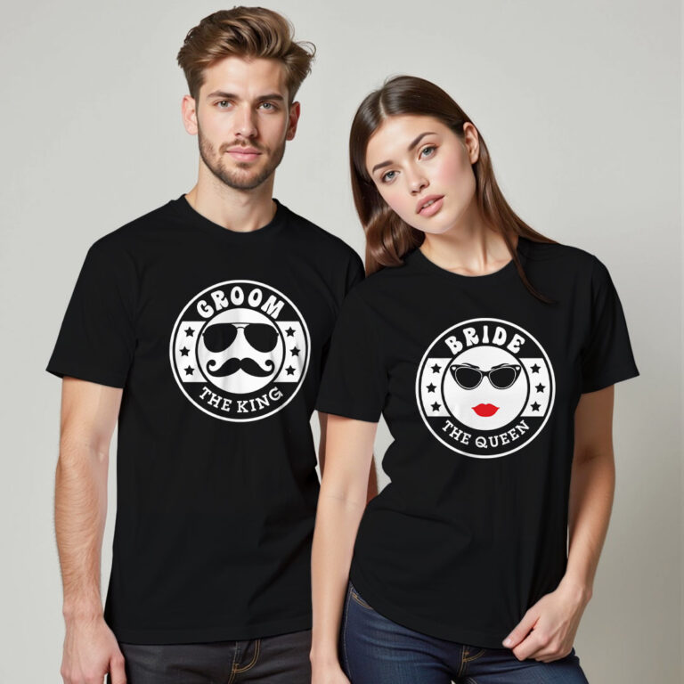 Groom Bride Special Wedding T-shirt