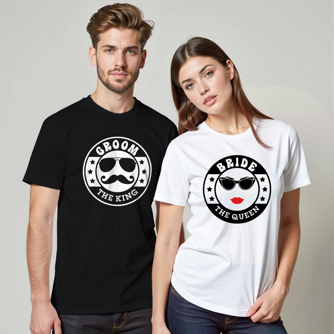 Groom Bride Special Wedding T-shirt