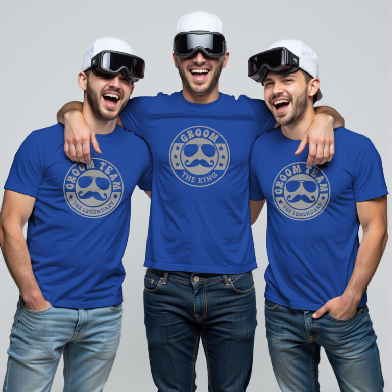 Groom Special & Groom Team Reflective Wedding T-shirt image 2