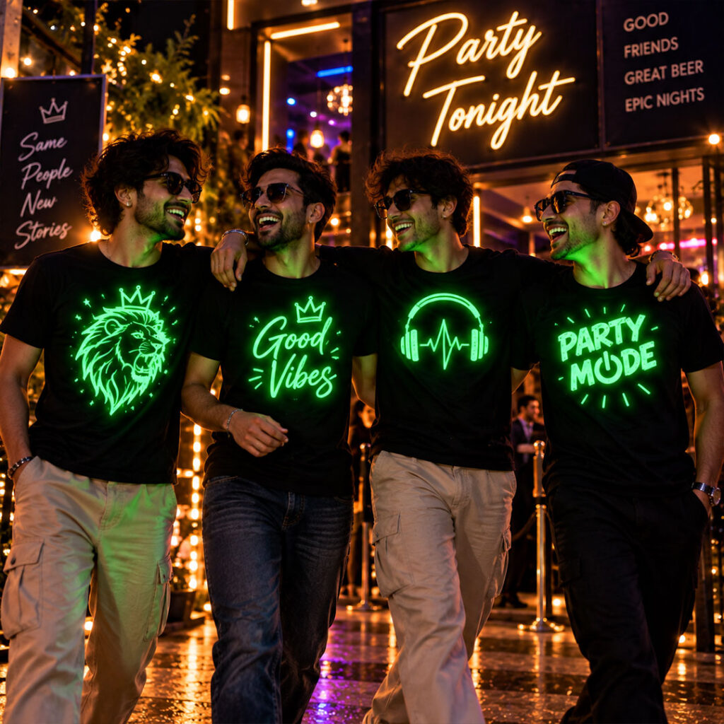 Men Night Glow tees