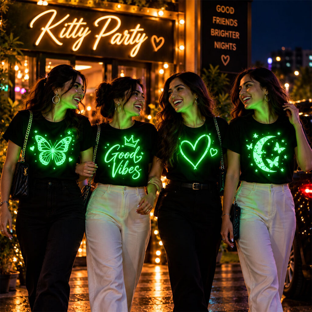 Women Night Glow tees