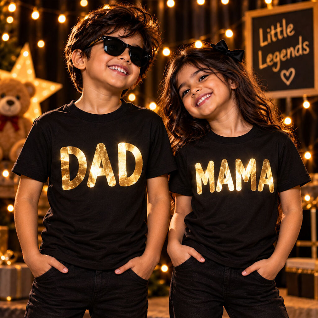Kids Gold Printed